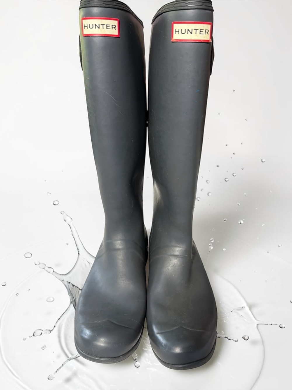 Hunter Women's Original Tour Foldable Tall Rain Boots (WFT1026RMA) - Size 11 - Picture 5 of 11